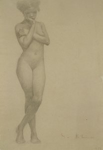 立ち女性ヌード